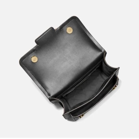 NWT MICHAEL KORS BLACK LEATHER CROSSBODY BAG - Picture 5 of 5